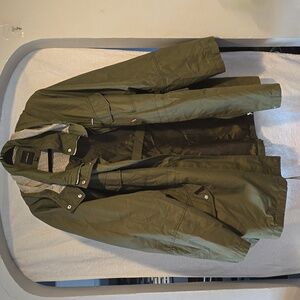 Lane Bryant Army green Anorak Jacket with hood.